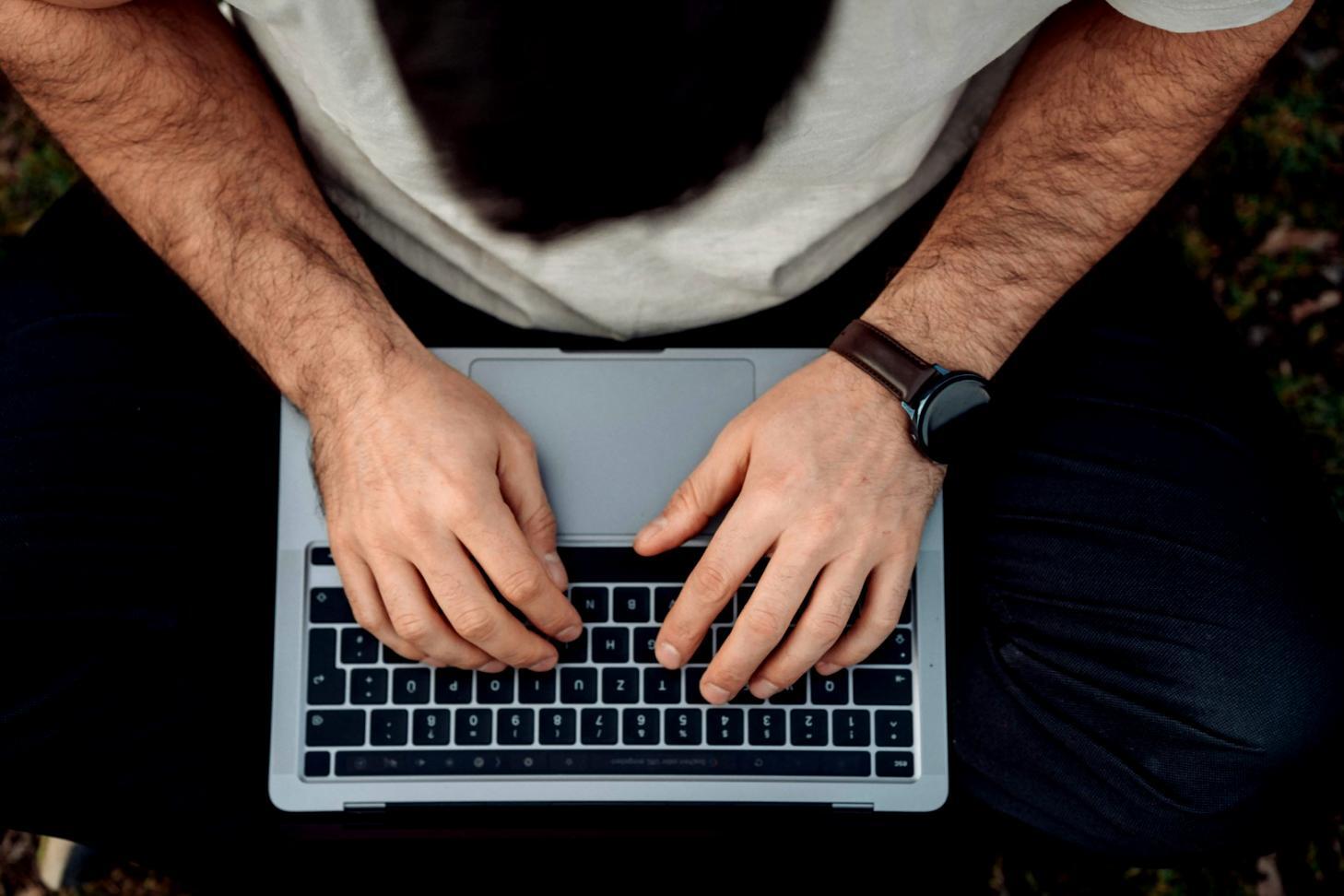 Financial analysis workspace with data visualization and strategic planning materials